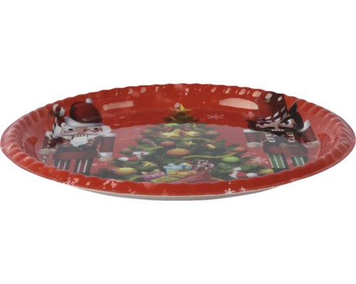 Dekorative Schale mit Weihnachtsmotiv