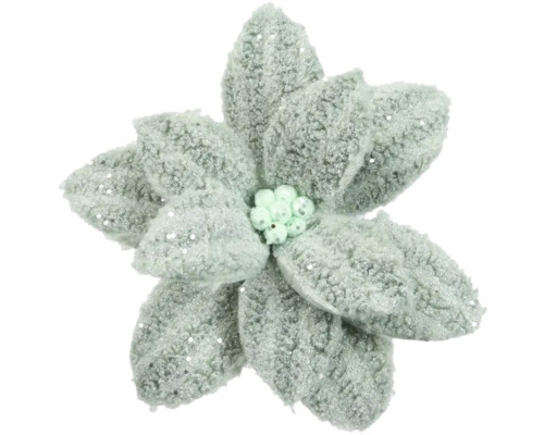 Dekorative Kunstblume mit glitzernden Akzenten