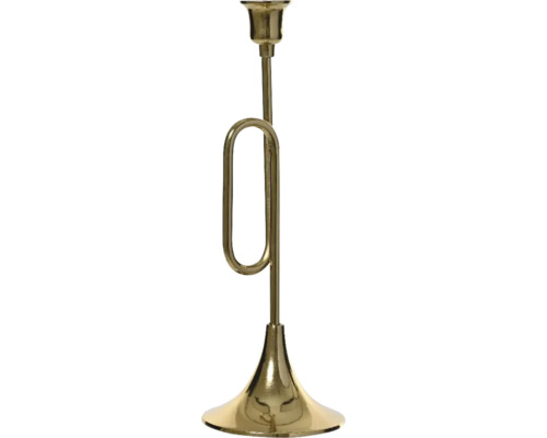 Goldener Kerzenständer mit ungewöhnlichem Design