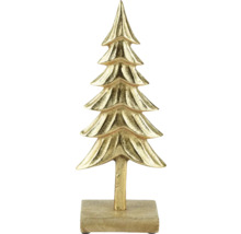 Dekorativer Goldbaum auf Sockel für festliche Atmosphäre