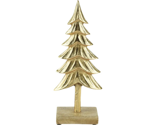 Dekorativer Goldbaum auf Sockel für festliche Atmosphäre