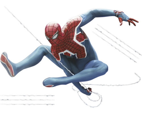 Illustration einer Spider-Man-Figur in Aktion