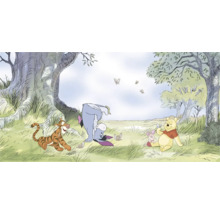 Illustration von Winnie Puuh, Ferkel, Tigger und I-Aah im Wald
