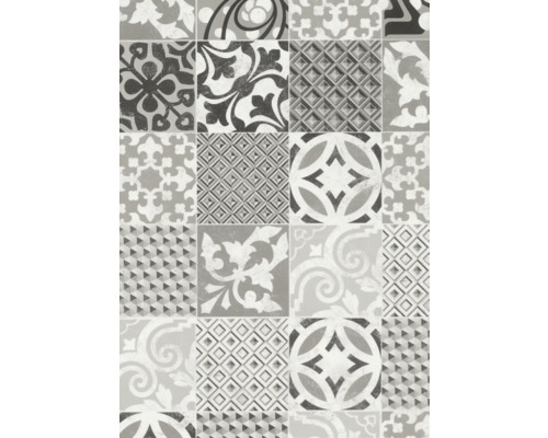 Fliesenmuster mit verschiedenen geometrischen und floralen Designs