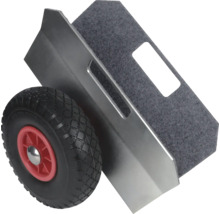 Möbelroller mit Metallrahmen und Teppichoberfläche