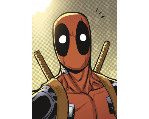 Illustration von Deadpool mit zwei Schwertern