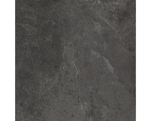 Dunkelgraue Feinsteinzeugfliese mit matter Oberfläche