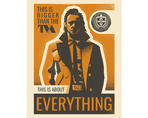 Poster mit der Aufschrift ''Das ist größer als die TVA. Das dreht sich um ALLES.''