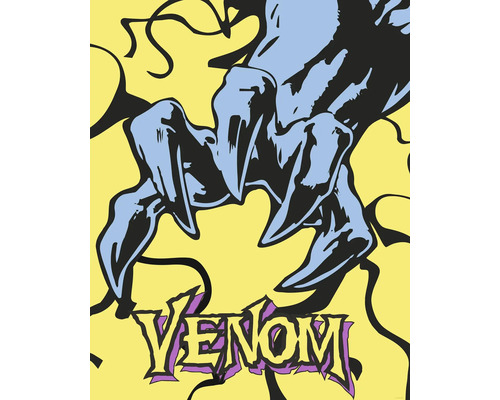 Venom Illustration mit stilisierten Klauen und dem Schriftzug Venom