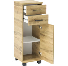Badezimmerschrank mit zwei Schubladen und einer Tür
