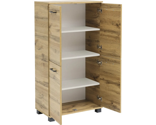 Schuhschrank mit offenen Türen und Einlegeböden