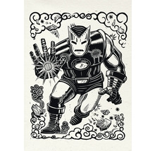 Illustration von Iron Man in Aktion