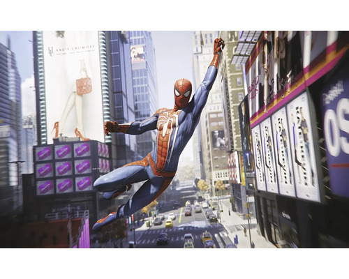 Fototapete Vlies DX8-239 Marvel Spider-Man City Swing 8-tlg. 250 x 400 cm Spider-Man schwingt sich durch die Stadt