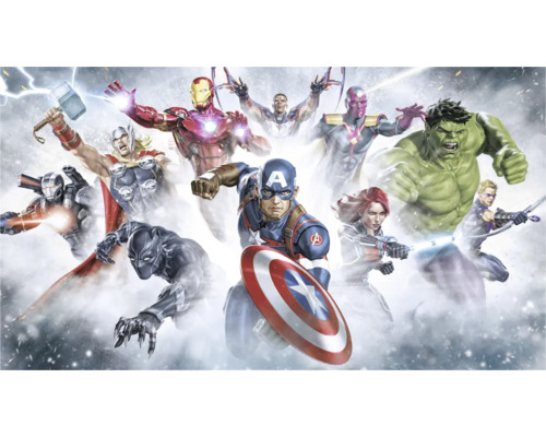 Fototapete Vlies DX9-199 Marvel Avengers Strike 9-tlg. 250 x 450 cm Illustration der Avengers Superhelden