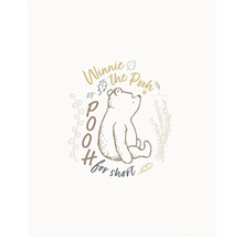 Illustration von Winnie the Pooh mit dem Schriftzug Winnie the Pooh oder kurz Puuh