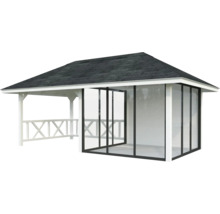 Gartenpavillon mit Dach und Schiebetüren