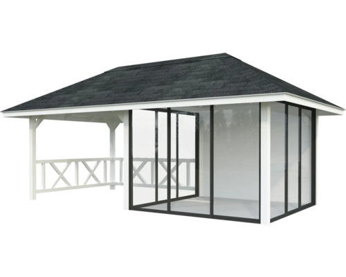 Gartenpavillon mit Dach und Schiebetüren