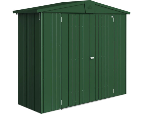 Gerätehaus aus Metall mit Doppeltür