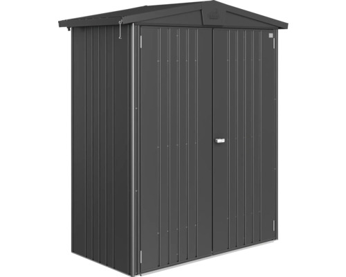 Gartenschrank aus Metall mit Doppeltür und Giebeldach