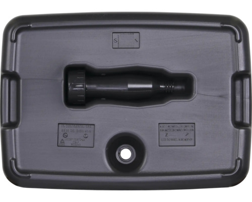 Schwarzer Kanister mit Ausgießer