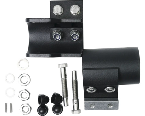 Befestigungssatz mit Schrauben, Muttern und Halterungen