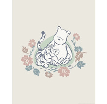 Illustration von Winnie Puuh und Ferkel umgeben von Blumen