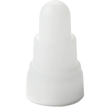 Weißer Flaschendeckel aus Kunststoff