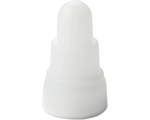 Weißer Flaschendeckel aus Kunststoff