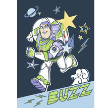 Illustration von Buzz Lightyear mit Sternen und Planeten