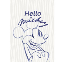 Mickey Mouse Skizze mit dem Text Hallo Mickey