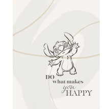 Illustration mit der Aufschrift Tu was dich glücklich macht und einer gezeichneten Comicfigur