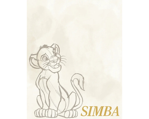 Skizze von Simba, der Löwe