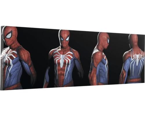 Leinwandbild Marvel Spider-Man Portrait Photos 90x30 cm Spider-Man-Leinwand mit Figur in verschiedenen Posen