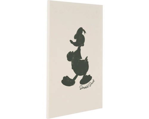 Donald Duck Silhouette auf Leinwand