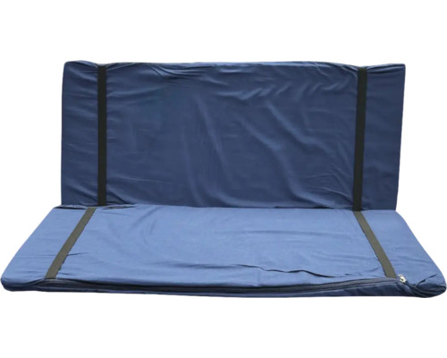 2-er Set Sitzauflagen zu 360° 90 x 38 cm Baumwolle blau