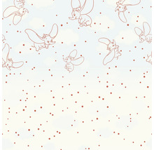 Tapete mit Dumbo-Elefanten und Punkten