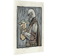 Illustration von Mandalorianer mit Kind