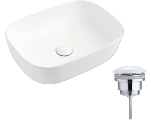 Aufsatzwaschbecken mit Ablaufgarnitur