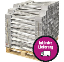Palette Einschlagbodenhülse 91 x 91 x 750 mm feuerverzinkt 112 Stück