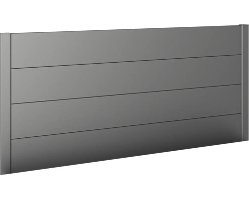 Sichtschutz Biohort für Belvedere 1 Stück Gr.200 dunkelgrau-metallic Graue Sichtschutzwand mit horizontalen Paneelen
