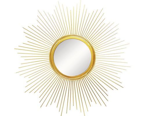 Spiegel Metall Sonne gold Ø 50 cm