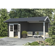 Gartenhaus Kenzo inkl. Fußboden 580 x 389,3 cm carbongrau