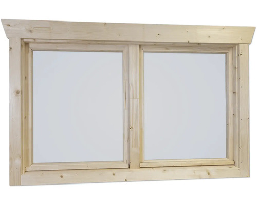 Holzfenster mit zwei Flügeln für den Innenausbau