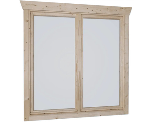 Holzfenster mit zwei Flügeln