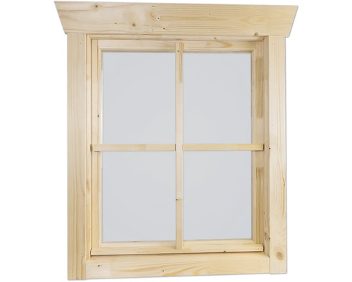 Einzelfenster für Gartenhaus 45 mm SKAN HOLZ Anschlag rechts 57,5x70,5 cm natur Einzelfenster für Gartenhaus 45 mm SKAN HOLZ Anschlag rechts 57,5x70,5 cm natur