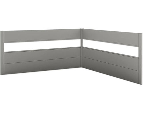 Sichtschutz Biohort für Belvedere L-Form 2 Stück mit Acryleinsatz L200 quarzgrau-metallic Sichtschutz Biohort für Belvedere L-Form 2 Stück mit Acryleinsatz L200 quarzgrau-metallic