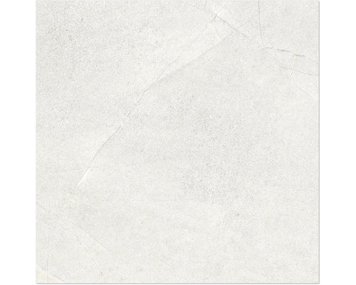 Feinsteinzeug Wand- und Bodenfliese Fantasy 60 cm x 60 cm x 0,95 cm blanco Lappato rektifiziert Fliesenoberfläche mit Marmorierung