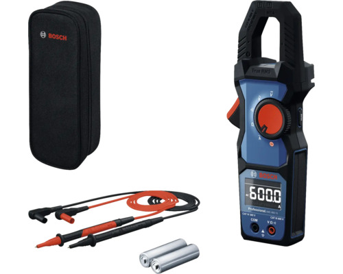 Bosch Strommesszange Set mit Tasche, Messleitungen und Batterien