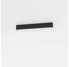 Schwarze Deckenleuchte mit rechteckiger Form