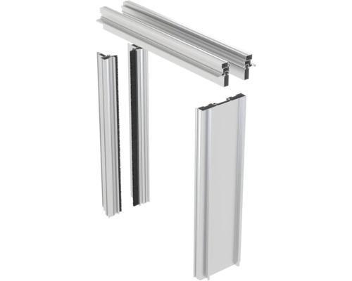 Knauf Pocket Kit Easy Pocket Aluminium-Spachtellaibung für Holztürblatt CW 100 Aluminiumprofile für den Bau von Duschkabinen